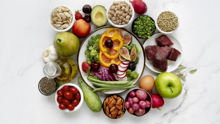 Variety of foods